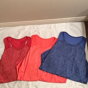 Set of 3 Racerback Workout Tanks. - Size XL